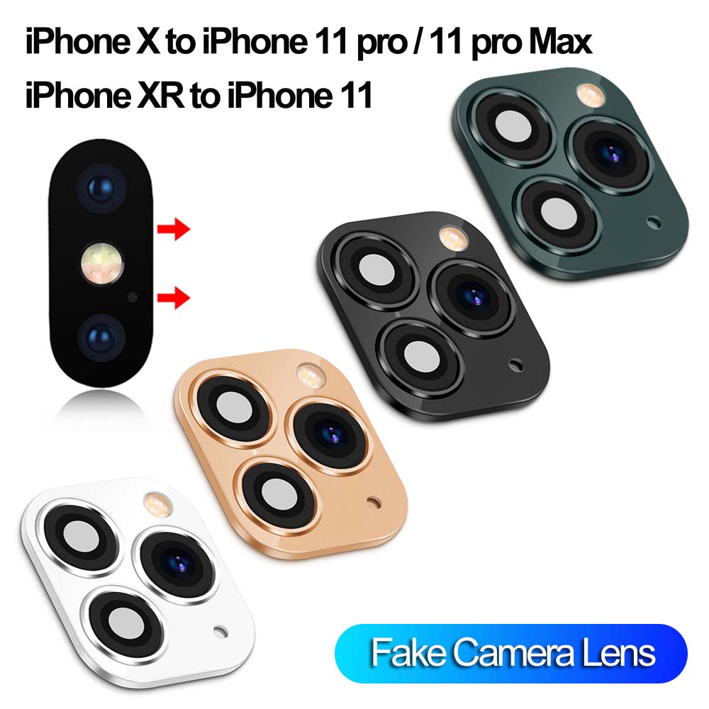 Наклейка-обманка на объектив камеры Second Hand для iPhone Защитная пленка для экрана iPhone X / XS Max Замена на iPhone 11 pro Max