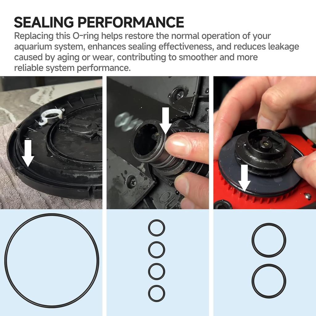 Комплект уплотнительных колец для картриджного фильтра аквариума FX5/FX6 Совместим с Fluval A-7, A-0, A-2 Запасные части