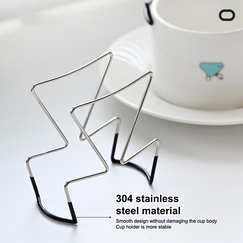 Держатель для дрип-пакетов для кофе из нержавеющей стали, для улицы, в японском стиле, подвесной держатель для кофейного фильтра с ушками, портативная подставка