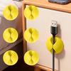 10PCS Desk Cable Organizer Clips for Wire Management Adhesive Cord Holders USB Charging Cables Office Desktop Organization