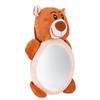Cartoon Bear Pattern Car Seat Toy Mirror for Newborn Infant Baby Educational Plush Toy
