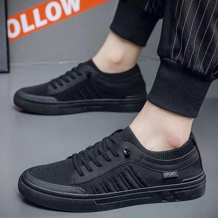 Casual shoes men's new board shoes summer fashion versatile outdoor trendy shoes flying woven breathable board shoes