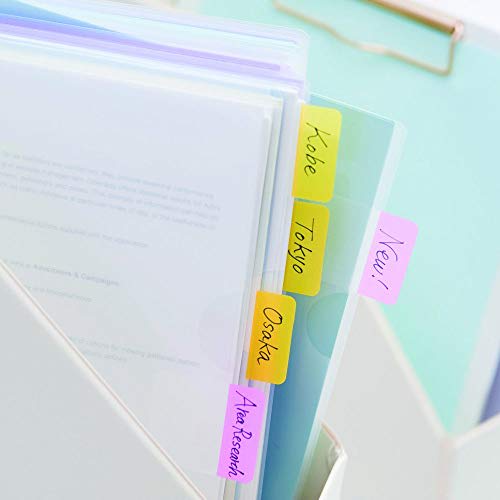 Post-it Film Sticky Notes Green Blue Pink 40 X 18 Mm 20 Sheets X 3 Pads 682S-2