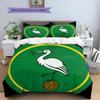 ADO Den Haag Pattern Bedding,Quilt Set Quilt Cover Pillowcase Home Birthday Gift(1 * duvet cover + 2 * pillowcase, without core)