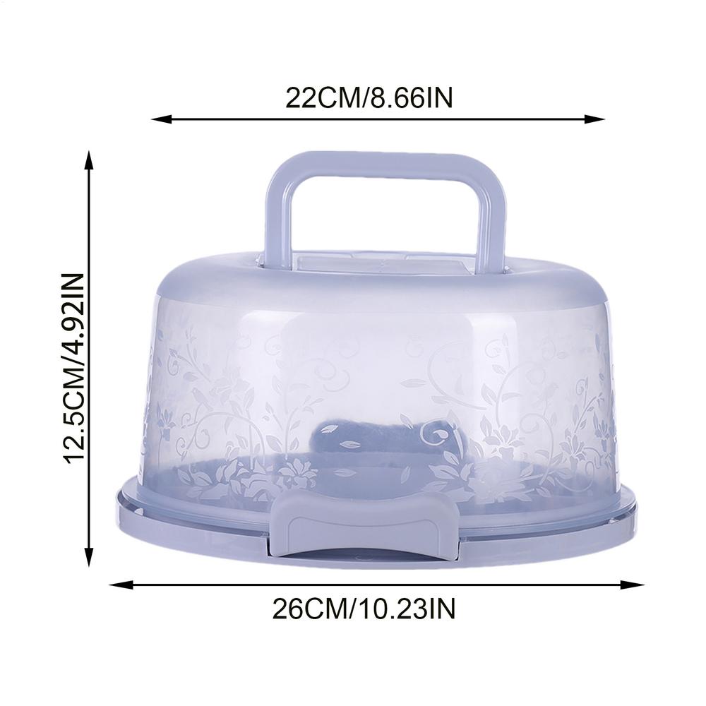 Cake Carriers For Transport Travel Cake Carrier Transparent Dome Reusable Airtight Box With Handl For Bakery Wedding Party