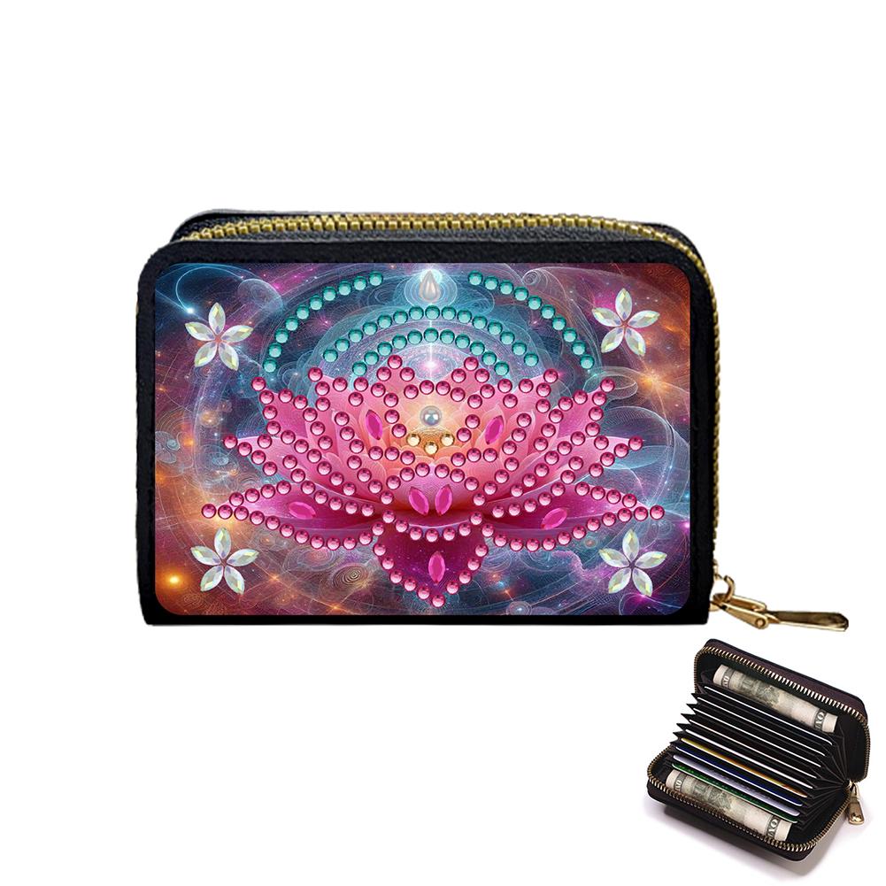 5D Diamond Painting Art Portable Card Bag Diamond Painting Fashion Card Holder Coin Purse Gift for Friends