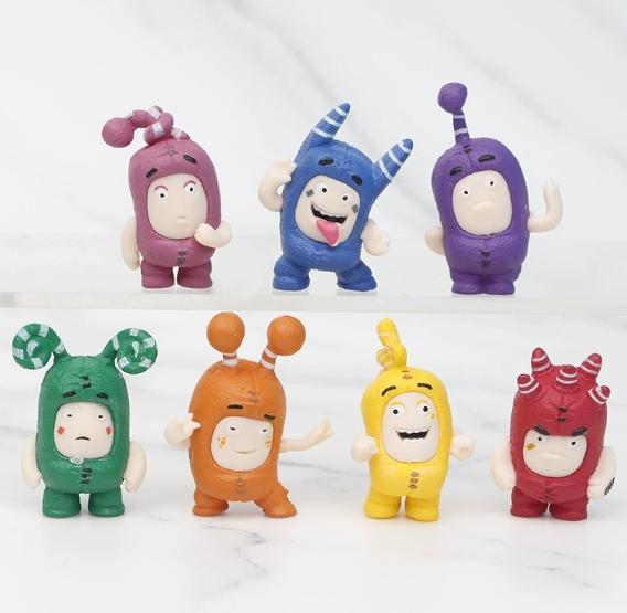 @@@7 шт./комплект Очаровательные Фигурки Oddbods Игрушки 4 см отлично подходят для ежедневного использования идеальны для подарка сделаны с заботой