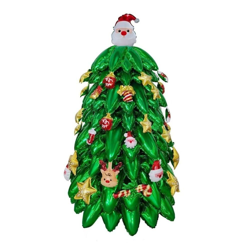 DIY Large Inflatable Balloon Aluminum Film Christmas Tree Balloon  Seasonal Celebrations