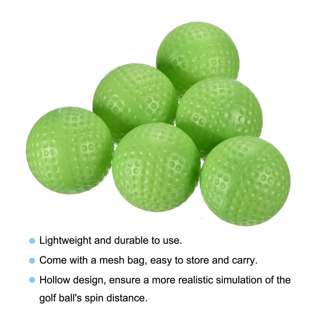 Тренировочные мячи для гольфа PATIKIL, 16 штук, полые мячи для обучения тренировочному движению с сетчатым мешком для гольфа в помещении, на открытом воздухе, тенниса, ПЭ пластик