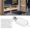 Adjustable Sponge Drainer Rack Aluminum and Plastic Sink Drainer Basket  Home Kitchen Bathroom