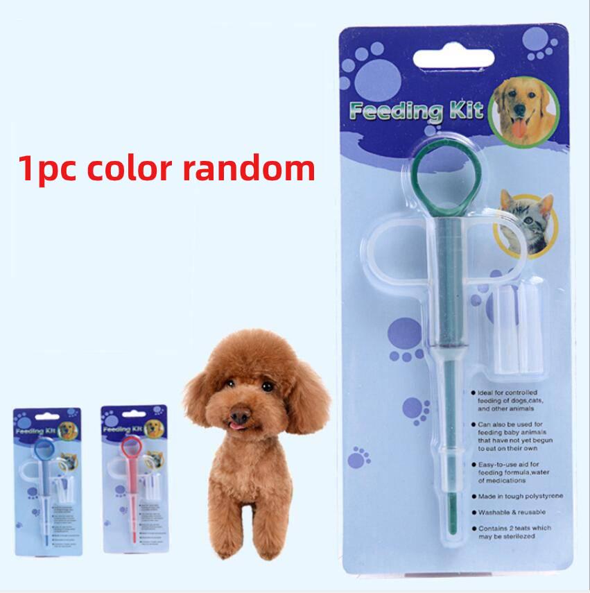 Pet Medicine Syringe Tablet Pill Push Dispenser Medicine Water Milk Syringe Dog Cat Tube Feeder Tools