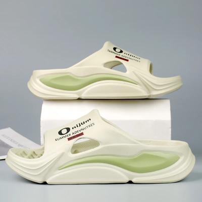 Тапочки из кокоса, сандалии на толстой подошве, летняя мода, мягкие пляжные мужские тапочки, женские сандалии, шлепанцы из ЭВА