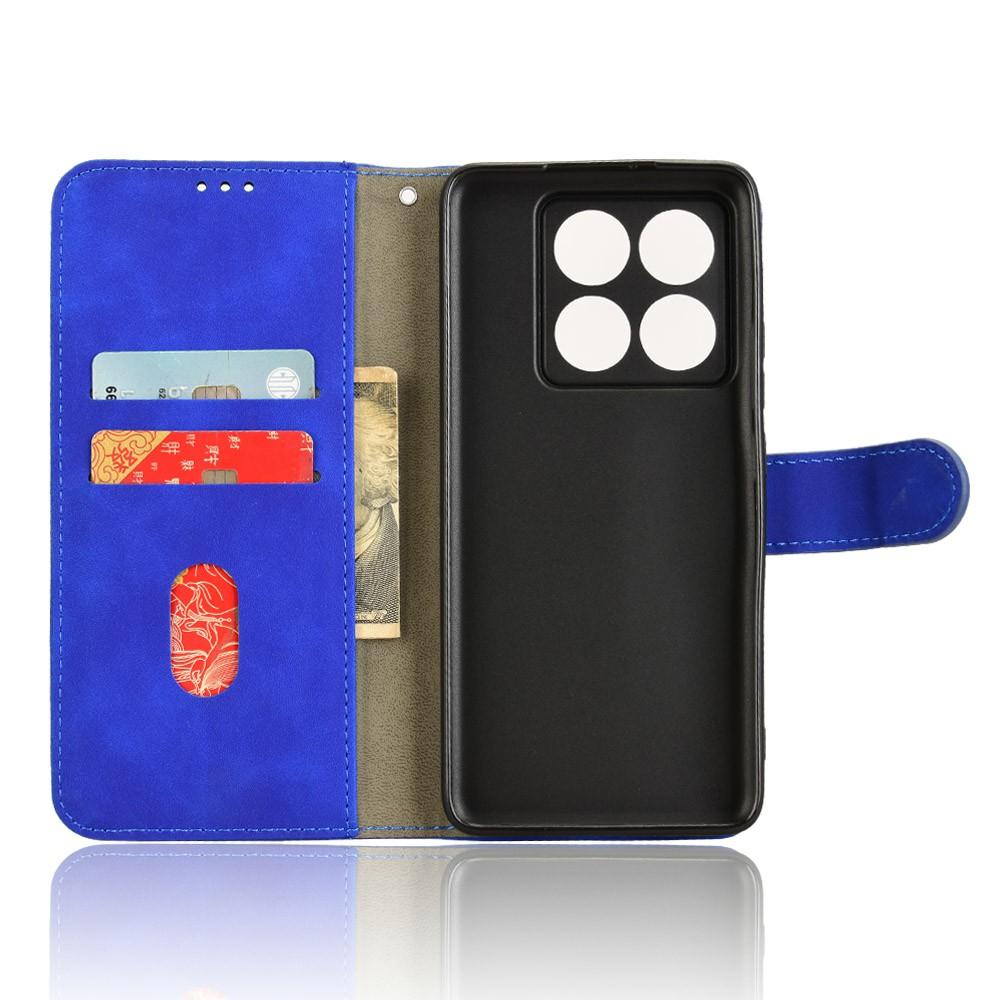 Кожаный чехол для Xiaomi 14T, приятный на ощупь, противоударный, кошелек, откидная крышка для телефона