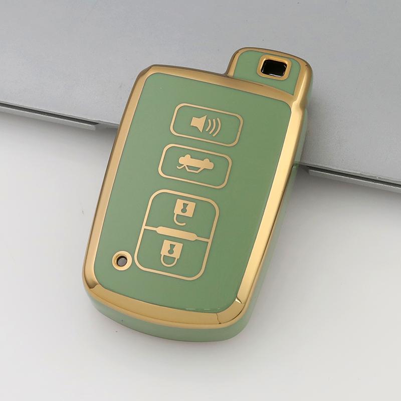4Buttons TPU Car Key Shell Case Fob for Toyota Camry Corolla Avalon Rav4 Land Cruiser Smart Key