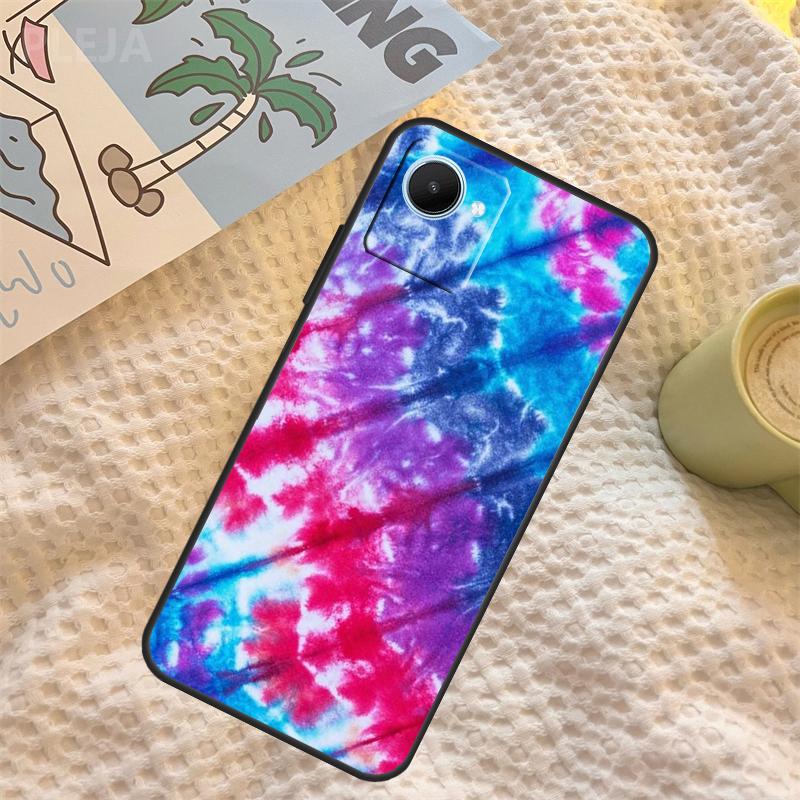 Чехол Радужный Спиральный Тай-дай для Realme 15 11 12 13 14 Pro Plus C65 C67 C71 C63 C61 C55 C51 C53 C35 C75 GT6 GT7 Pro