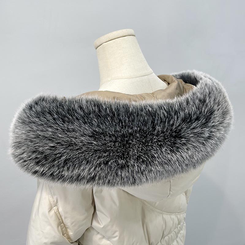 Женский мягкий воротник с запахом шеи, зимние теплые шарфы, женский пушистый шейный платок с воротником из искусственного меха