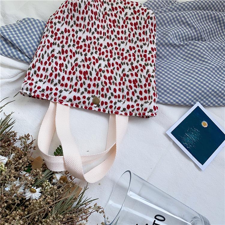 Корейская версия модной холщовой сумки знаменитость из Интернета маленькая свежая сумка для бенто повседневная литературная сумочка темперамента