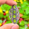 Peridot Gemstone Handmade 925 Sterling Silver Jewelry Ring Size 11 G2K59