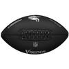 Wilson NFL Team Metallic Premiere Minnesota Vikings Ball, Unisex black American football ball