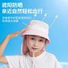 Spring and summer children's sunscreen hat Boys and girls neck bucket hat Outdoor children's hat UV protection sun hat