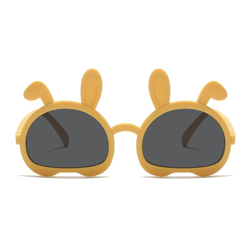 Новые модные детские солнцезащитные очки с кроликом, милые детские мужские и женские мультяшные солнцезащитные очки для уличной стрельбы, танцевальные очки