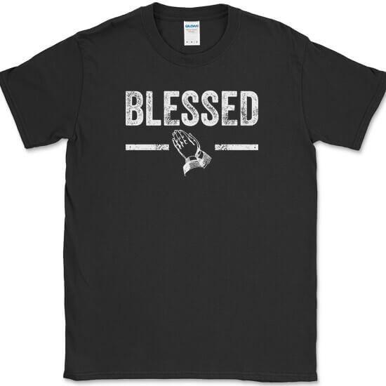 Blessed T-Shirt Funny Christian Catholic Religious Holy Gift Novelty Tee