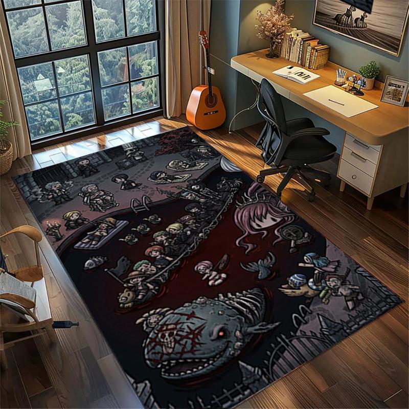 "ONE PIECE" Soft Large Area Rug Non Slip Washable Floor Mat Gamer Bedroom Home Decor kwq49