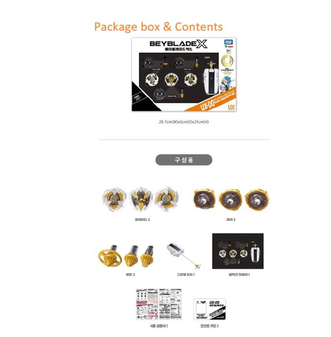 Takara Tomy Bey X UX-00 BXG25 Starter Commemorating the Asian Championships Dolan Deck Starter Blade CARD GAME