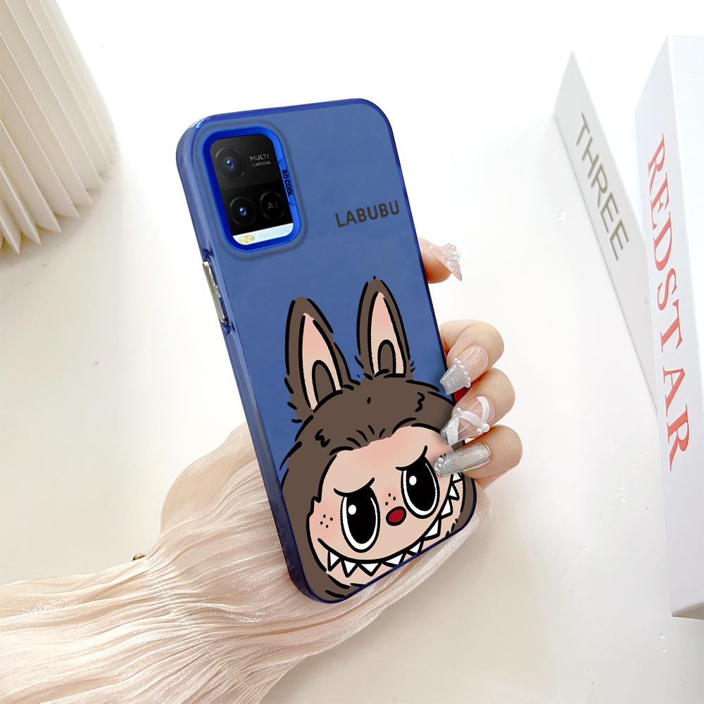 Окрашенный узор, красочный серебристый, двухсторонний, жесткий, противоударный чехол для телефона Vivo