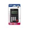 Calculatrice De Poche - 8 Chiffres - Noir - Étui Inclus - Double Alimentation