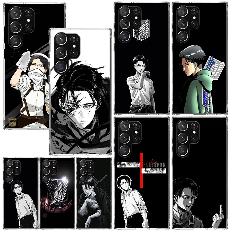Attack-Titan Levi Phone Case For Samsung Galaxy S26 S25 Edge S24 FE S23 S22 Ultra S21 Plus S20 + Art Fundas Back Cover Galaxy S2