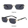 UV400 Protection Frameless Sun Glasses Y2K Eyewear Rimless Rectangle Sunglasses  for Women & Men