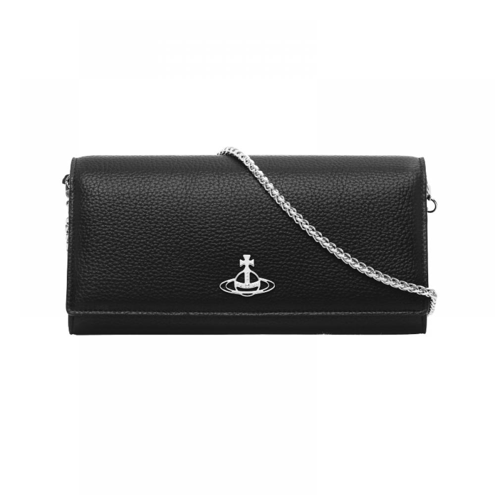 Vivienne Westwood 5b010004w S000d N403 Vegan Biogreen Grain Woc Chain Crossbody Bag