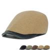 Зимние женские шерстяные береты с кожаными полями, кепка с теплыми козырьками, шапка с лакокрасочным покрытием, кепки газетчика