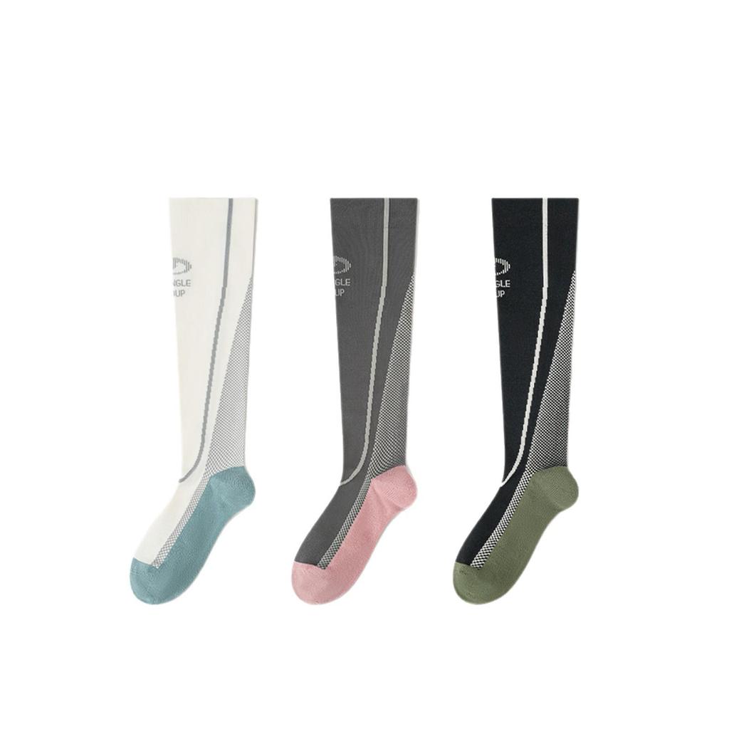 Женские компрессионные гольфы до колена с микродавлением для йоги, бега, прыжков и поддержки икроножных мышц