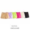 Kaslead Новое поступление Женская одежда Модный стиль Стильные Простые и Универсальные Шорты с высокой талией и пряжкой на сумке Многоцветные