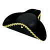 Dress Up Captain Hat Stage Performance Adult Tricorn Hat Halloween Cosplay Pirate Hat  Men Women