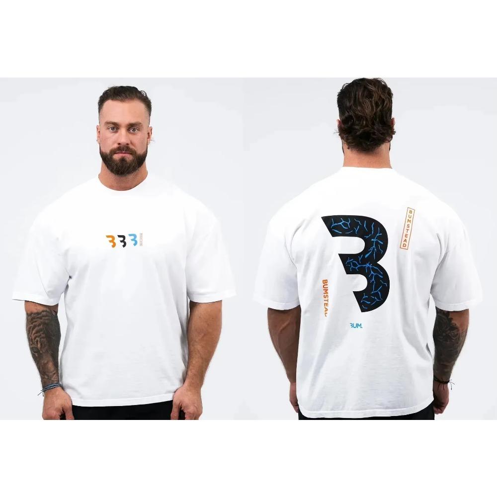 Летние джоггеры, спортивные футболки, футболка CBUM, мужская футболка Thavage, мускулистая, спортивная, повседневная, с круглым вырезом, с коротким рукавом, хлопковая, для бега, бодибилдинга