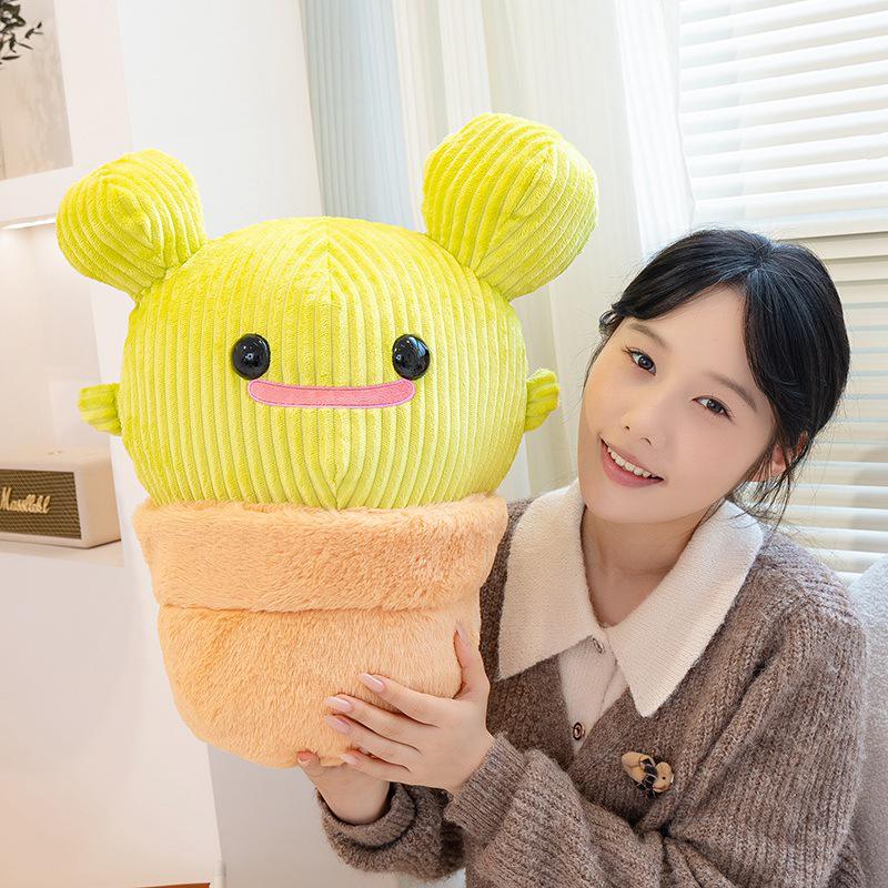 Cactus Plush Toy Plant Doll - Potted Ornament & Photo Prop