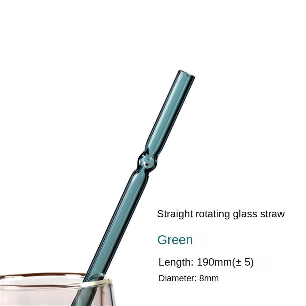 Соломинка с высоким содержанием боросиликатного стекла Прозрачный фруктовый сок Молоко Чай Напиток Аксессуары для напитков Стеклянная соломинка Стеклянная изогнутая палочка для размешивания