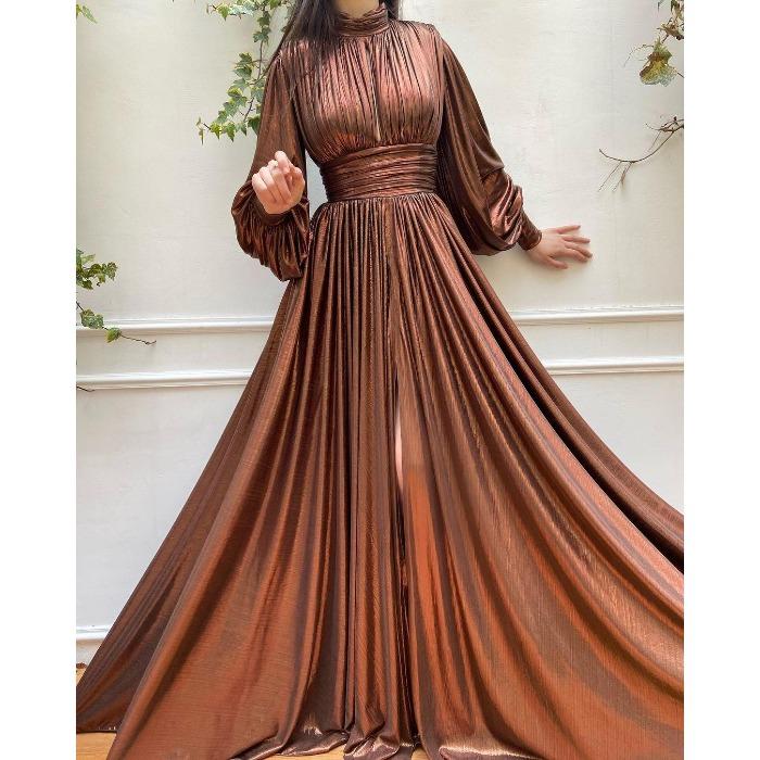 Новое весенне-летнее популярное цветом на талии висящее на шее маятник сексуальное авокадо-зеленое платье длинное платье