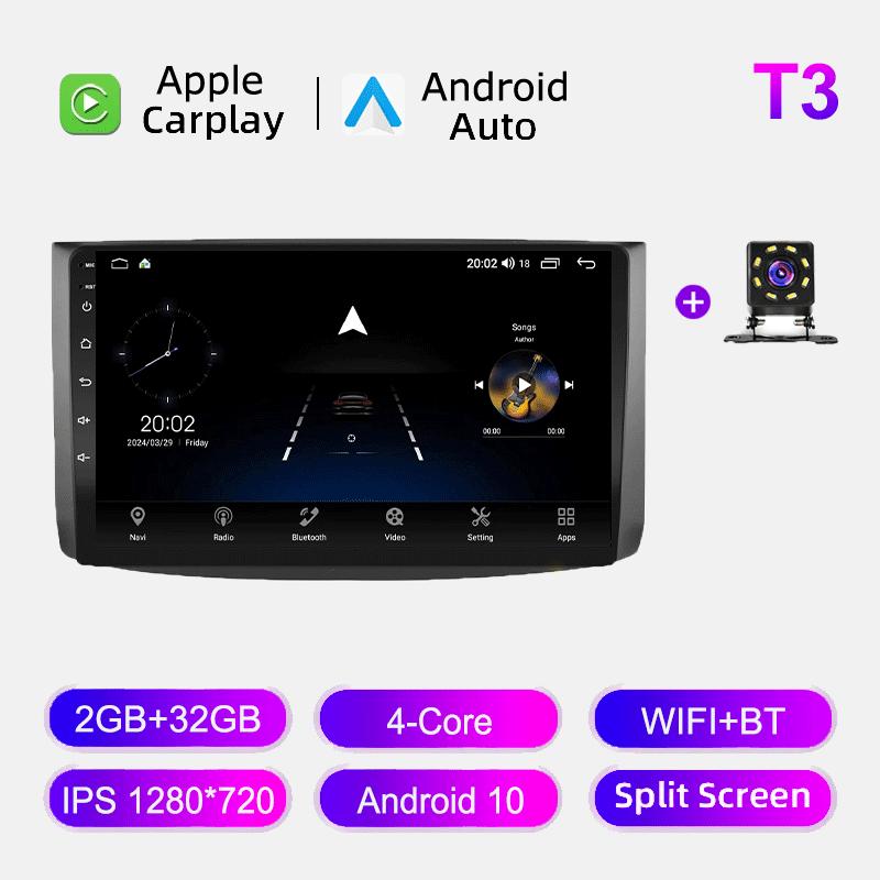 Car Radio Android Auto Carplay For Chevrolet Aveo 2006-2011 Multimedia Player Head Unit Stereo GPS Navigation BT WIFI 2+32GB
