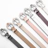 Chic Thin Waist Belt Alloy Pin Buckle Jeans Belts Fashion PU Leather Belt  For Women
