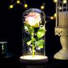 Artificial Rose Flowers Eternal Rose with LED Light Realistic Looking Battery Powered Simulation Rose Flower Holiday Gifts