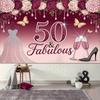 Двумерный женский фон для 50-летия женщины, Глянцевые и праздничные торжества