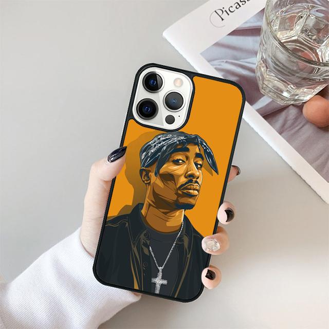 Чехол для телефона Tupac 2pac для iPhone 17 Air 16 15 14 13 11 12 Pro Max Max Plus Задняя крышка