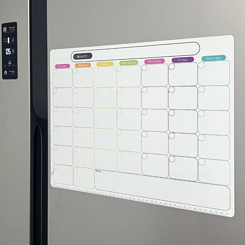 Magnetic Dry Erase Calendar Monthly Planner Whiteboard Record Message Board Memo Pad Decor