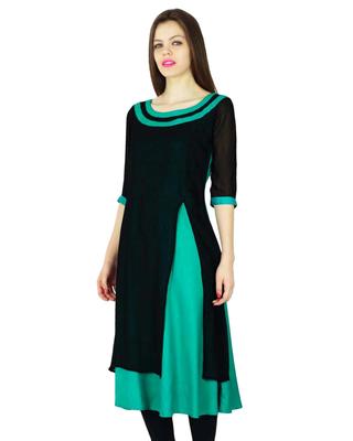 Женское дизайнерское платье Kurta в этническом стиле Kurti, платье-туника из вискозы и жоржета