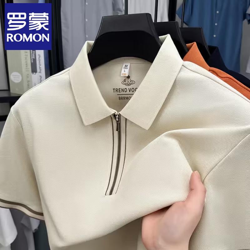 ROMON Мужская рубашка-поло в стиле business casual, размер S