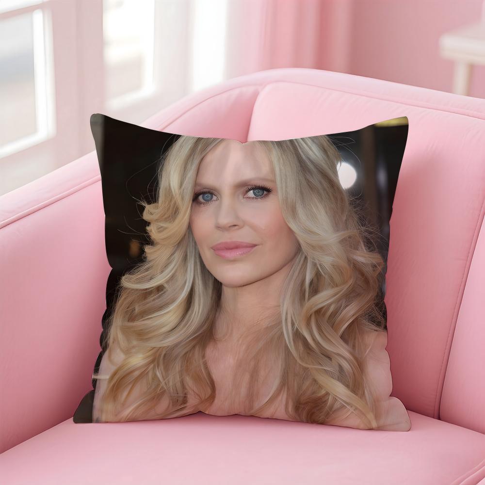 KKristin Bauer van Straten Cushion Cover Pillow Case Soft Friendly Fabric Concealed Zipper
